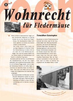 Flyer Wohnrecht für Fledermäuse  (Seite 1)